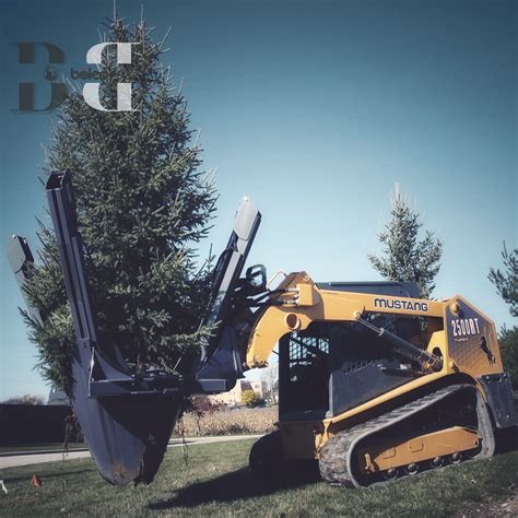 tree spades for skid steer|tree spade skid steer attachment.